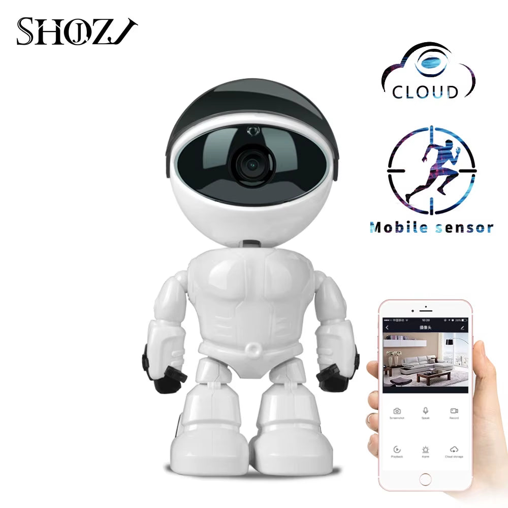 Baby Camera 1080P HD Wireless Smart Baby Monitor Wifi IP ROBOT Camera Audio Video Record Surveillance Home Security