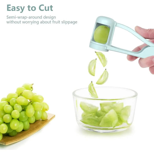 Effortless Meal Prep with the Stainless Steel Grape & Fruit Cutter