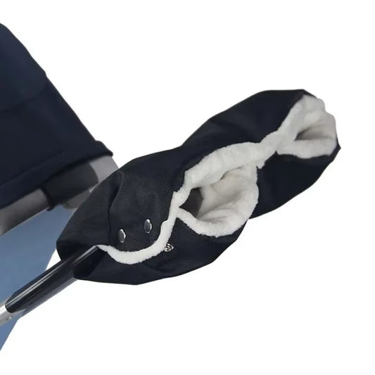 Winter Baby Carriage Pushchair Warm Fur Fleece Hand Cover Wind Waterproof Cart Muff Glove Stroller Accessories Pram Hand Muff