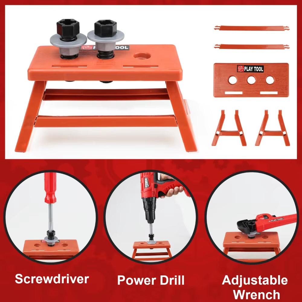 Kids Electric Toy Drill Tool Set - Fun Construction Play Kit for Toddlers and Preschoolers!