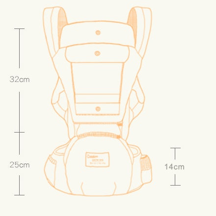 Multi-Functional Baby Waist Stool Ergonomic Hip Seat Carrier for Newborns & Toddlers