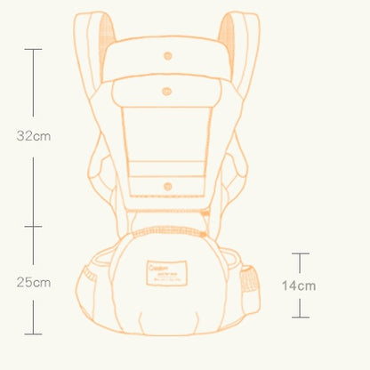 Multi-Functional Baby Waist Stool Ergonomic Hip Seat Carrier for Newborns & Toddlers