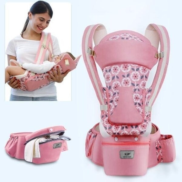 Multi-Functional Baby Waist Stool Ergonomic Hip Seat Carrier for Newborns & Toddlers