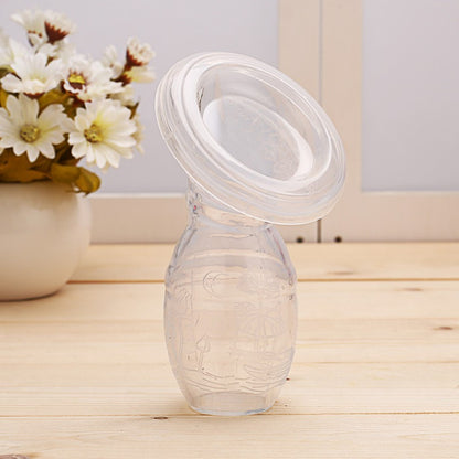 Full Silicone Breast Milk Collector – Hands-Free Nursing Milk Saver for Breastfeeding Moms