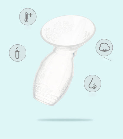 Full Silicone Breast Milk Collector – Hands-Free Nursing Milk Saver for Breastfeeding Moms