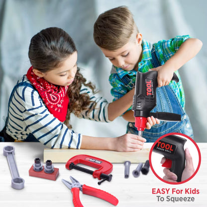 Kids Electric Toy Drill Tool Set - Fun Construction Play Kit for Toddlers and Preschoolers!