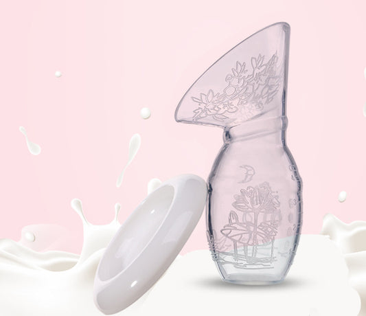 Full Silicone Breast Milk Collector – Hands-Free Nursing Milk Saver for Breastfeeding Moms