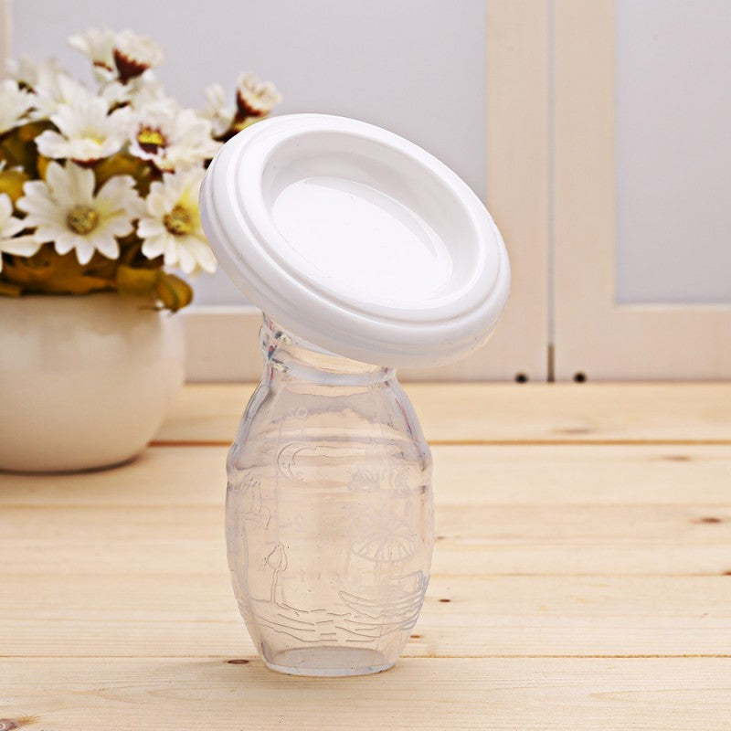 Full Silicone Breast Milk Collector – Hands-Free Nursing Milk Saver for Breastfeeding Moms