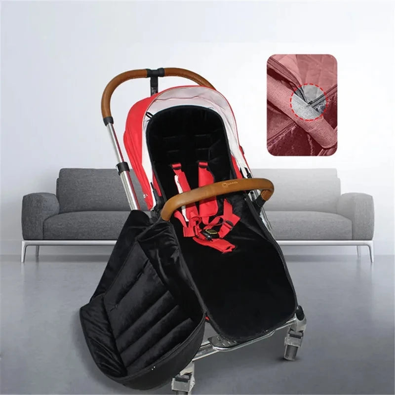 Winter Thickened Sleeping Bag Warm Baby Sleeping Bag Envelope Newborn Windproof Waterproof Stroller Foot Cover Stroller Accessor