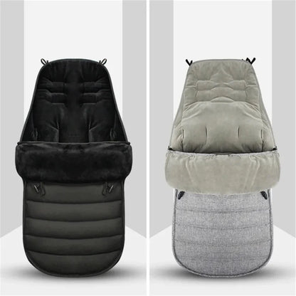 Winter Thickened Sleeping Bag Warm Baby Sleeping Bag Envelope Newborn Windproof Waterproof Stroller Foot Cover Stroller Accessor