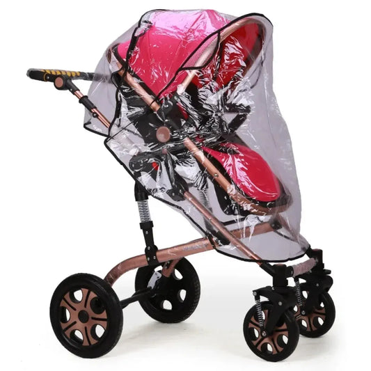 Universal Waterproof Rain Cover for Prams Pram Accessories Transparent Dust Cover Open Zip Umbrella Rainy Season Waterproof
