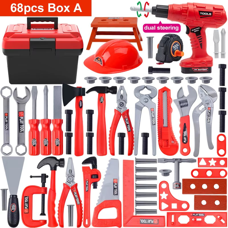 Kids Electric Toy Drill Tool Set - Fun Construction Play Kit for Toddlers and Preschoolers!