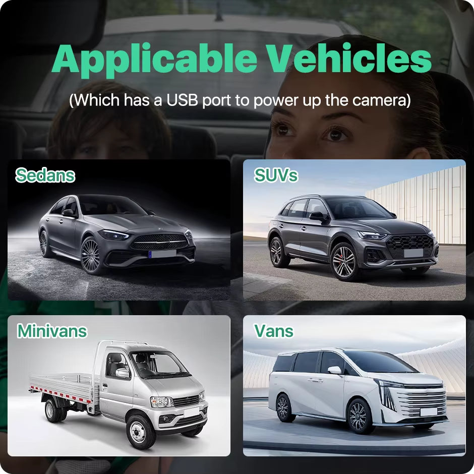 HD 720P WIFI Car Baby Back Seat IR Camera Baby In-Car Surveillances 2.4/5G Wireless Camera for Iphone Ipad Android Phone