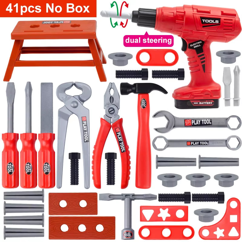 Kids Electric Toy Drill Tool Set - Fun Construction Play Kit for Toddlers and Preschoolers!