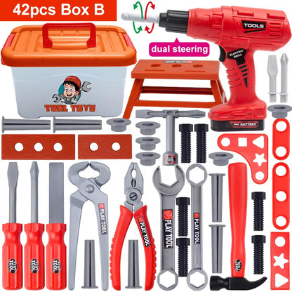 Kids Electric Toy Drill Tool Set - Fun Construction Play Kit for Toddlers and Preschoolers!
